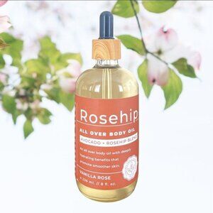 EARTH GOODNESS Rosehip All Over Body Oil In Rosehip & Avocado Vanilla Rose Scent